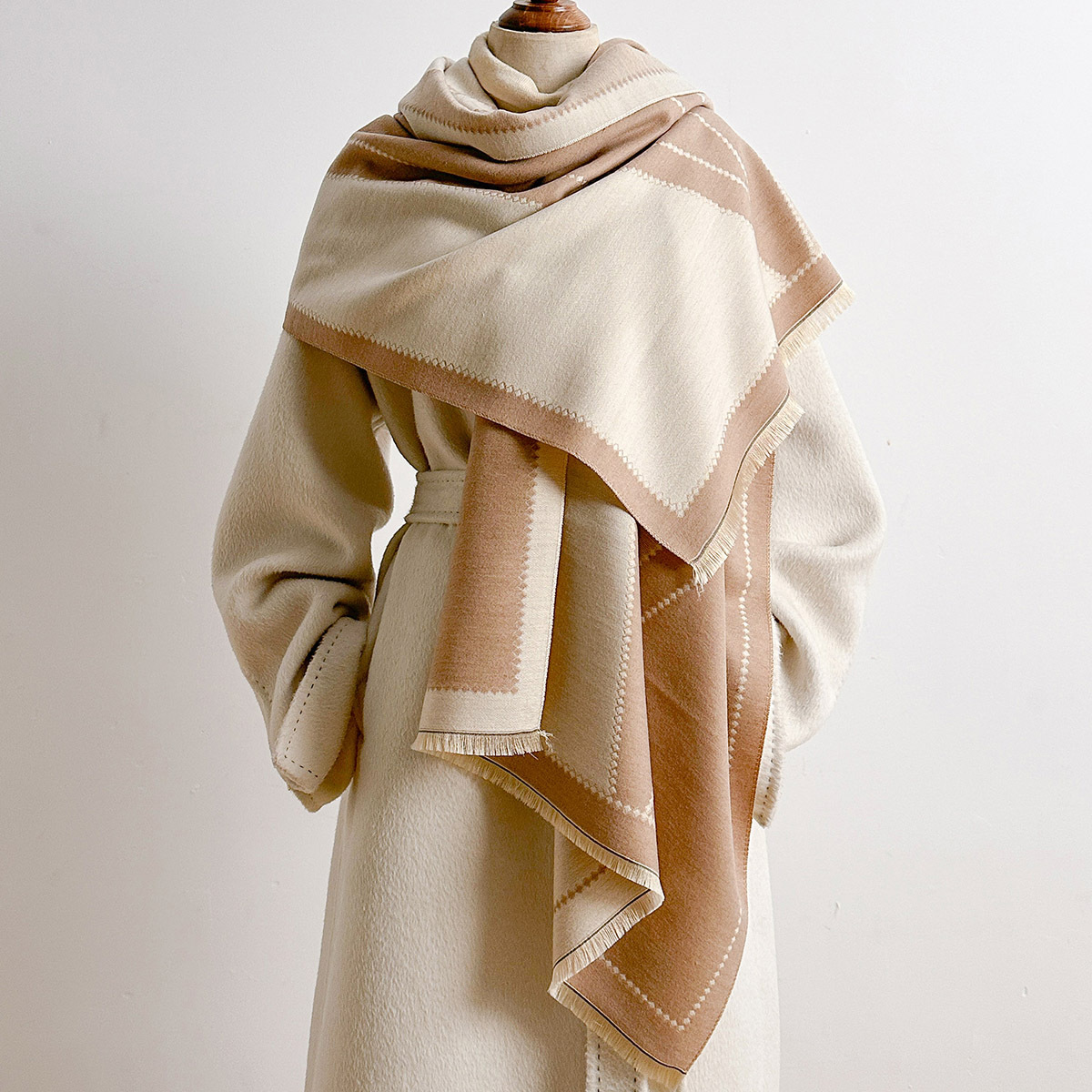 Damski szal z imitacji kaszmir – Pashmina Wrap Large recenzja i cena