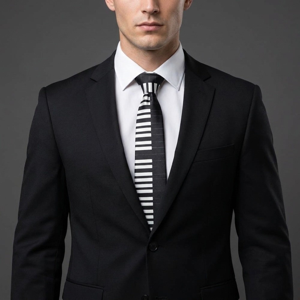Prosty wąski krawat w stylu pi – Skinny Tie Men recenzja i cena