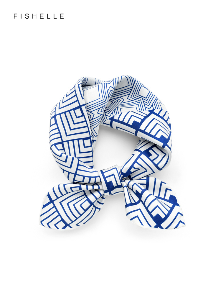 Chiński klasyczny niebieski bi – Scarf Silk Square recenzja i cena