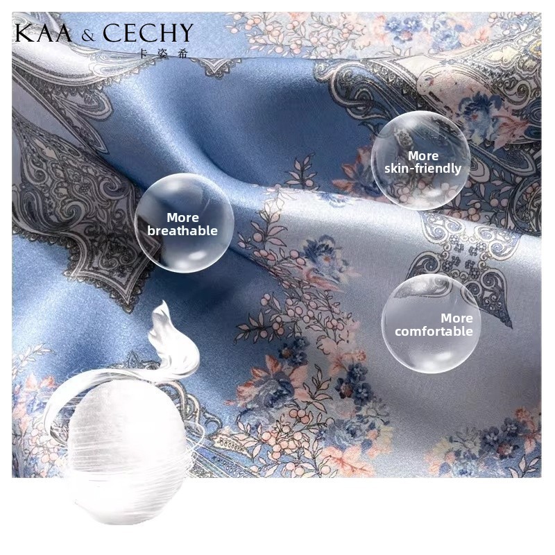 Barokowa kwiatowa apaszka kwad – Scarf Silk Square recenzja i cena