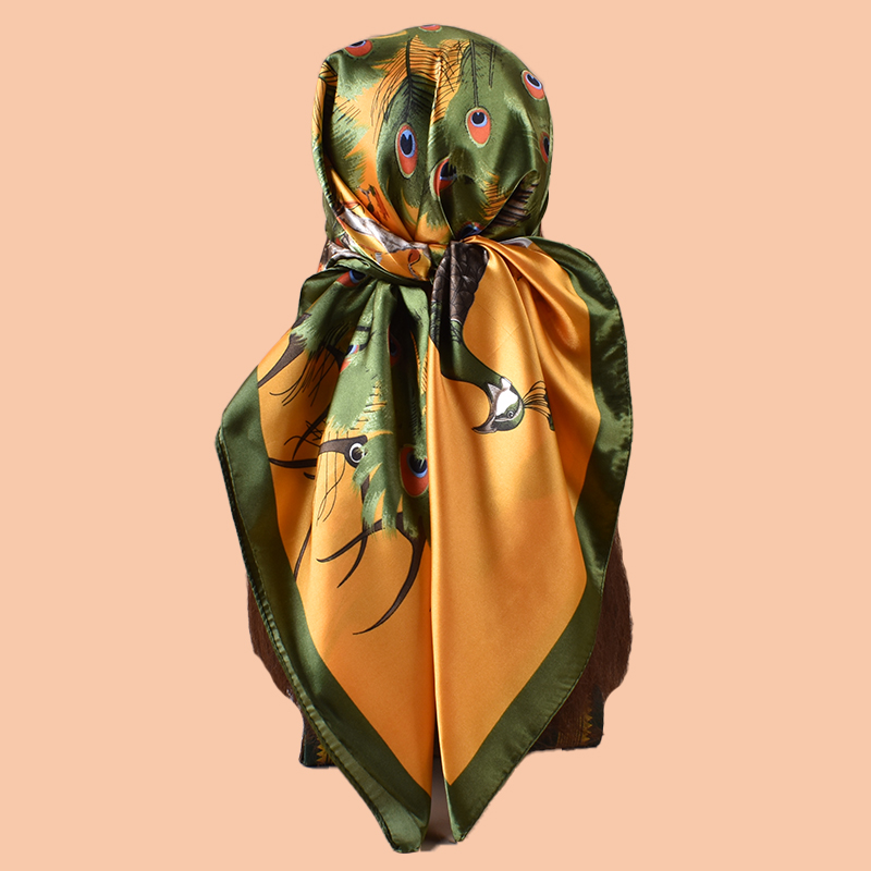 1 szt. Damska Duża Kwadratowa  – Scarf Silk Square recenzja i cena